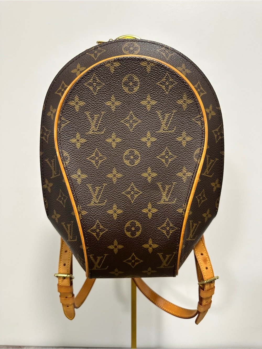 57-26 Louis Vuitton Monogram Ellipse Backpack with Tan Trim